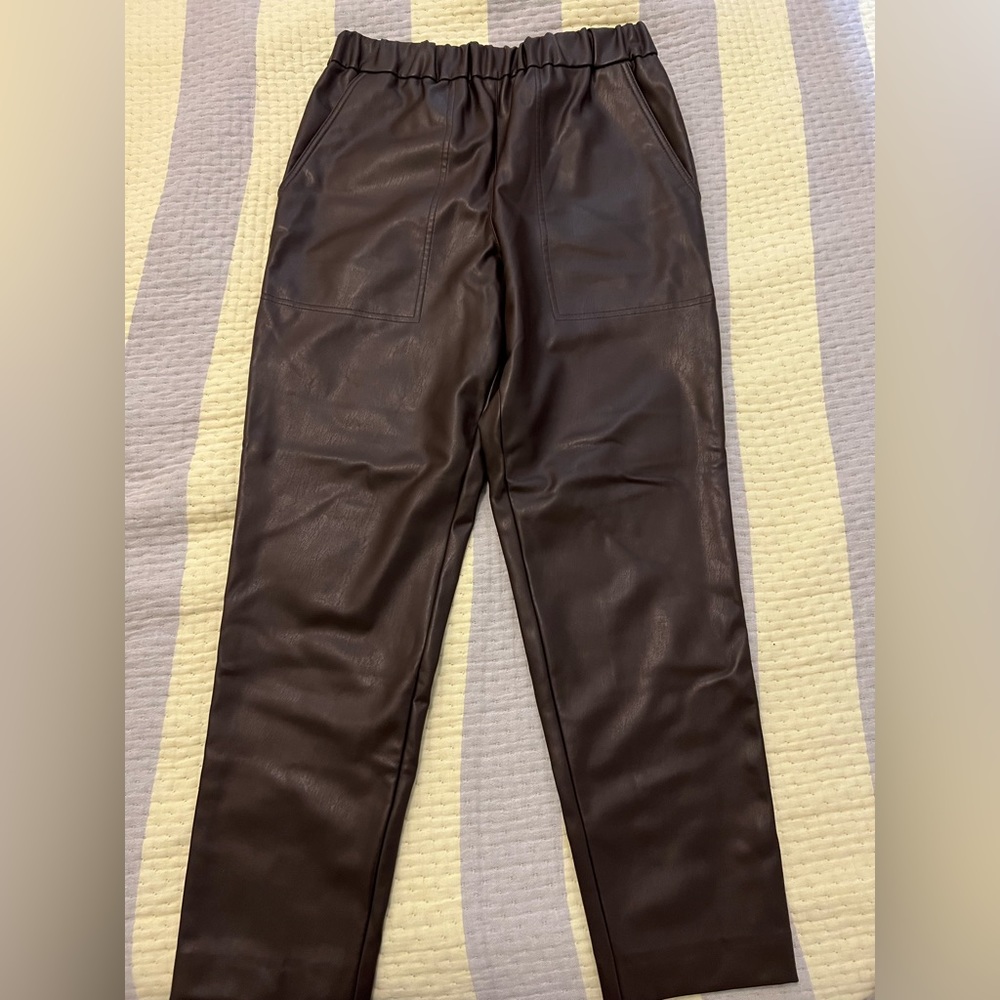Tibi leather pants
